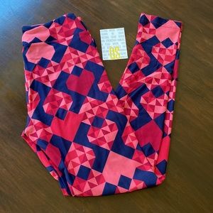 LuLaRoe Valentines OS legging NEW in the package